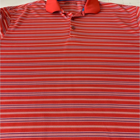 Nike Striped Dry Fit Golf Polo Large - Picture 3 of 6